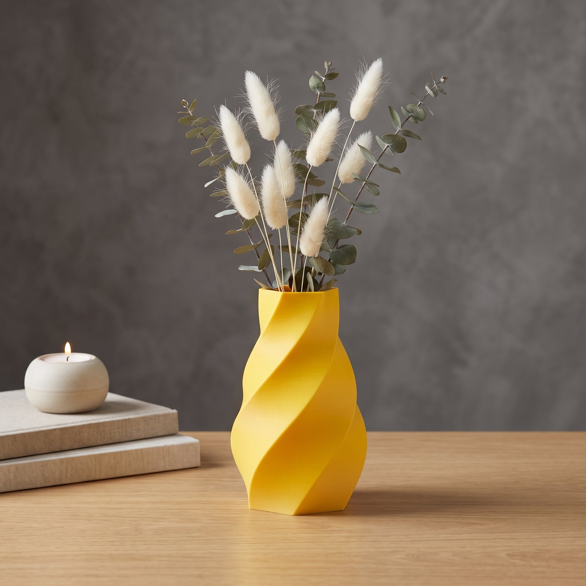 Vaso Nordvik - Refined Texture - 140mm Amarelo — foto 3