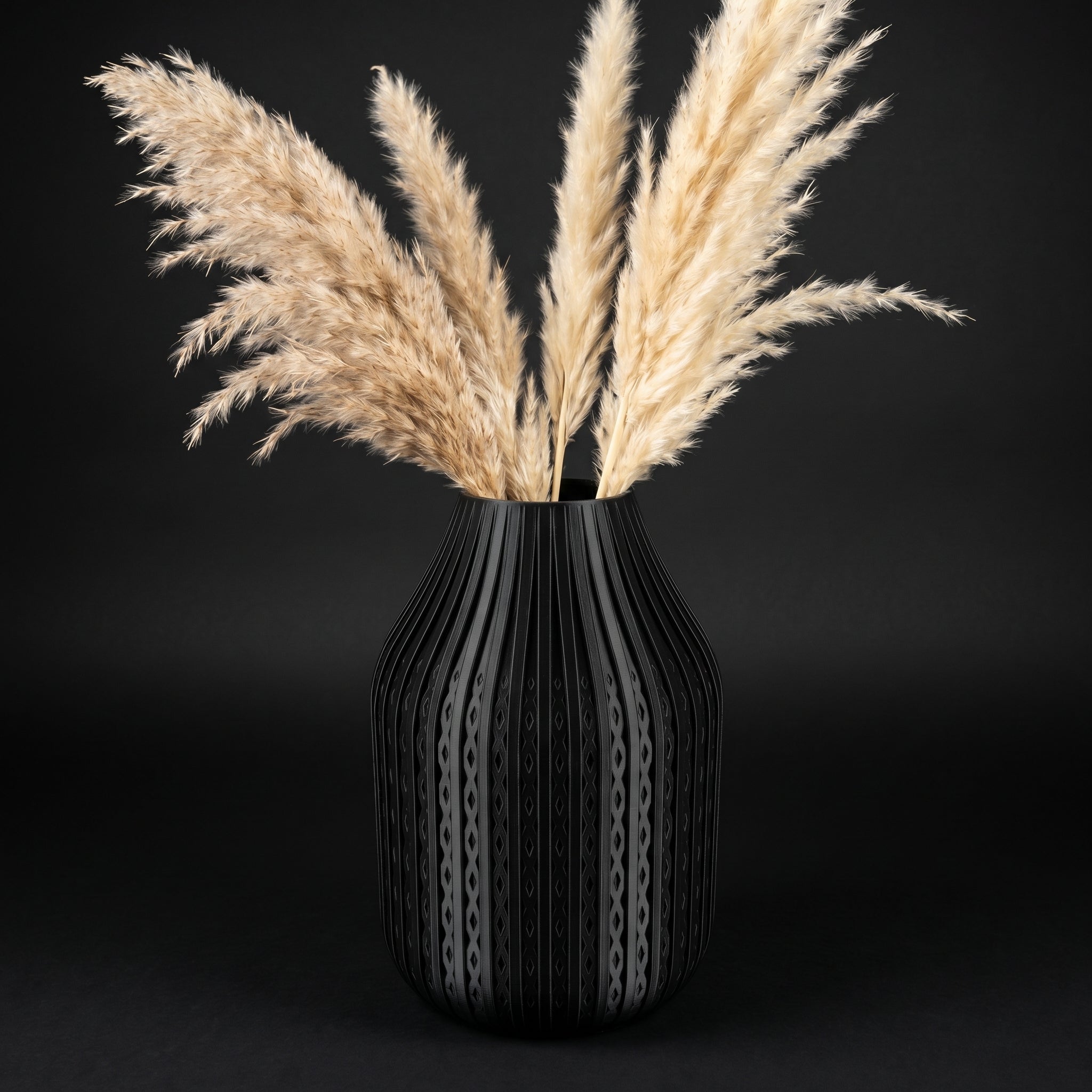 Vaso Karaf - Sculptural Presence - 160mm Preto — foto 22