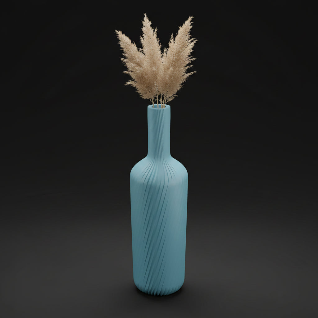 Vaso Muhen - Refined Texture - 178mm Azul — foto 2