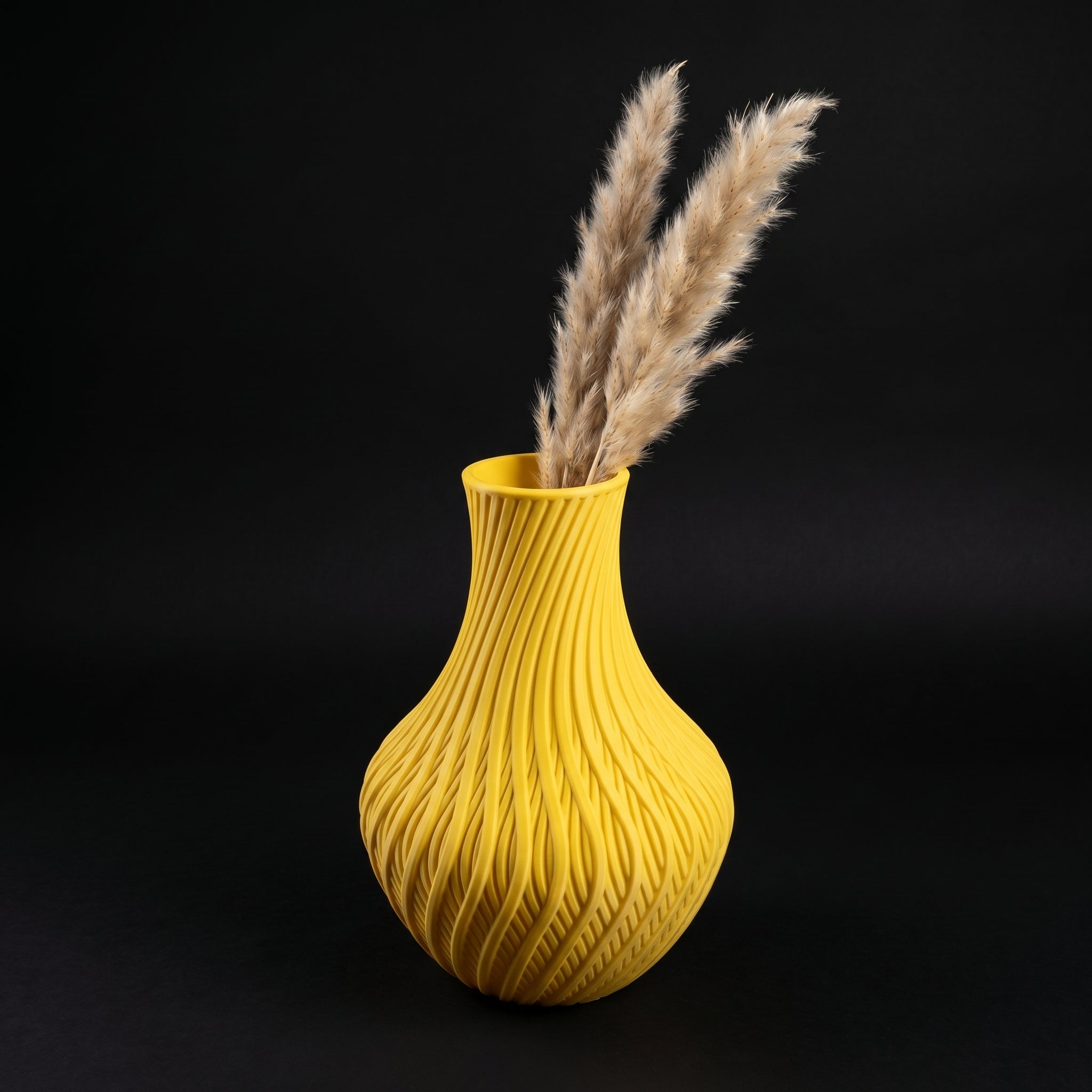 Vaso Vortex - Twisted Elegance - 180mm Amarelo — foto 7