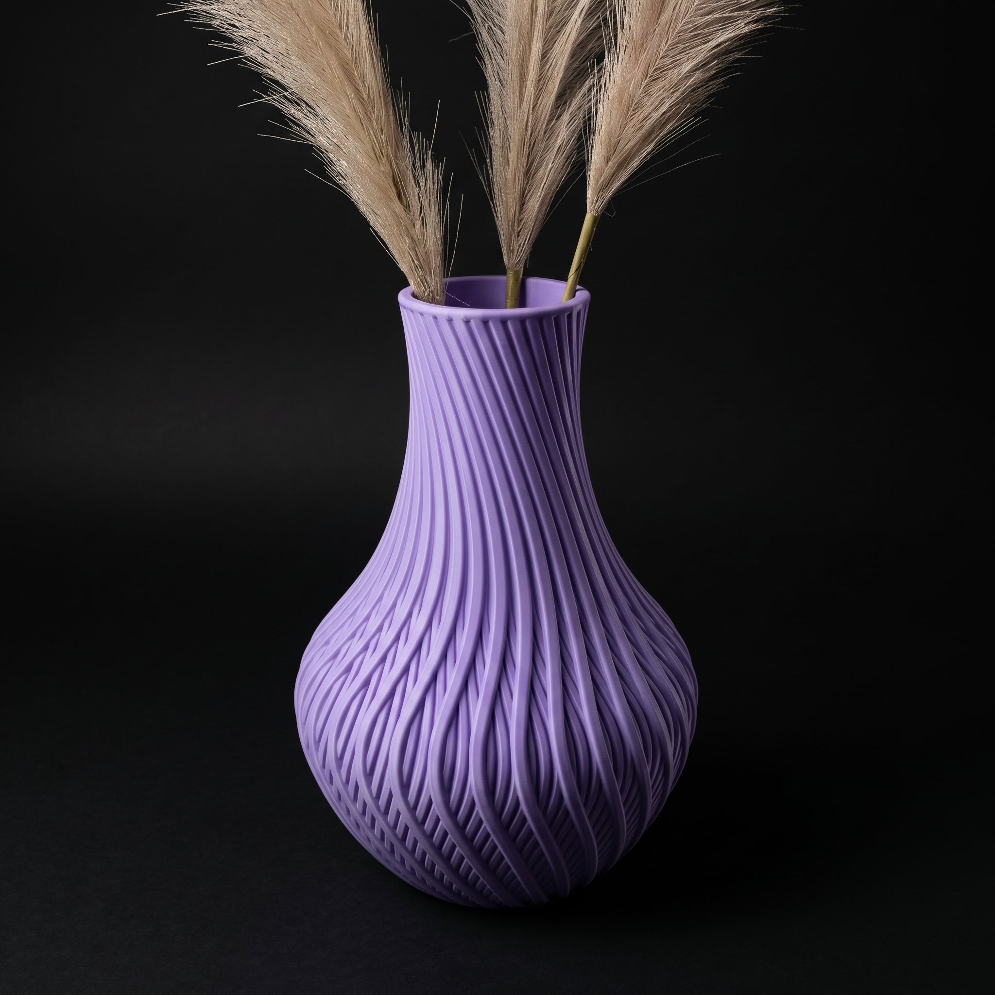 Vaso Vortex - Twisted Elegance - 180mm Roxo — foto 6