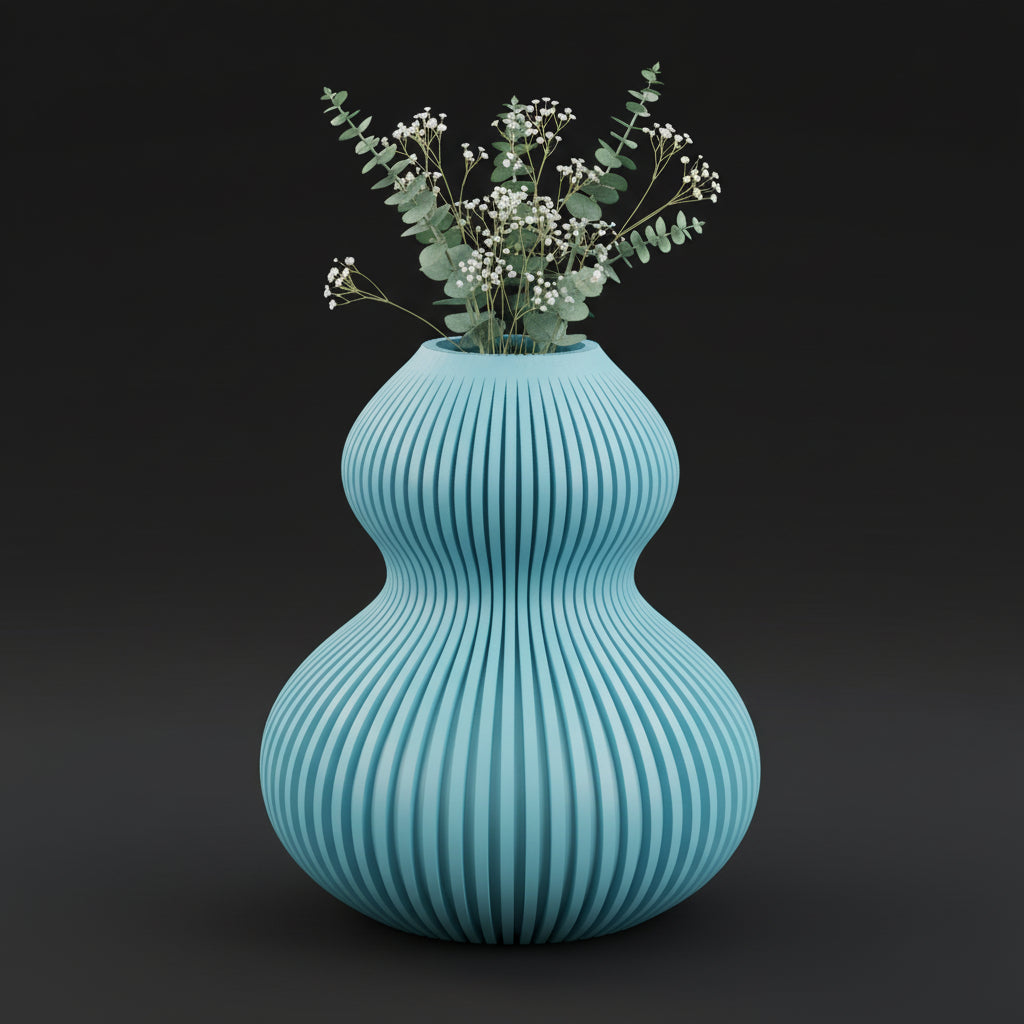 Vaso Elysian - Timeless Contour - 250mm Azul — foto 25