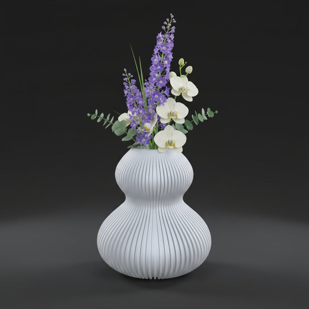 Vaso Elysian - Timeless Contour - 250mm Branco — foto 10