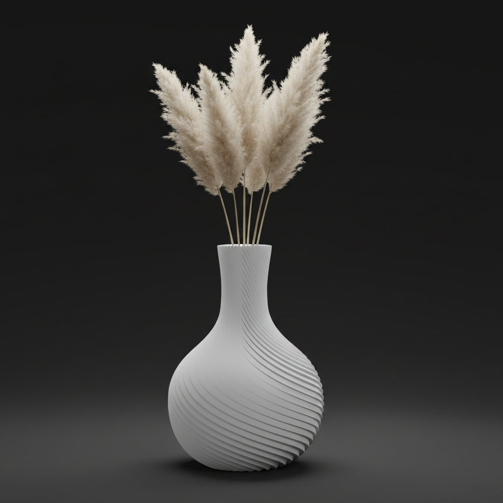 Vaso Raffelbjork - Sculptural Presence - 180mm Branco — foto 13