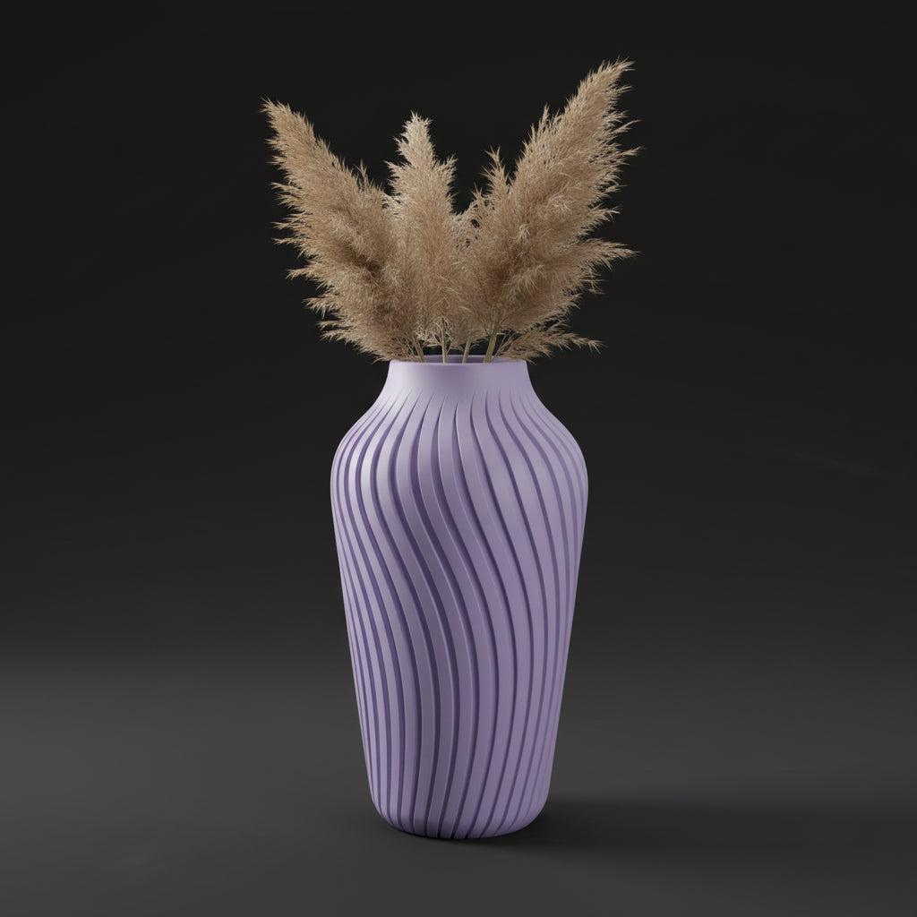 Vaso Lumina - Graceful Lines - 250mm Roxo — foto 19
