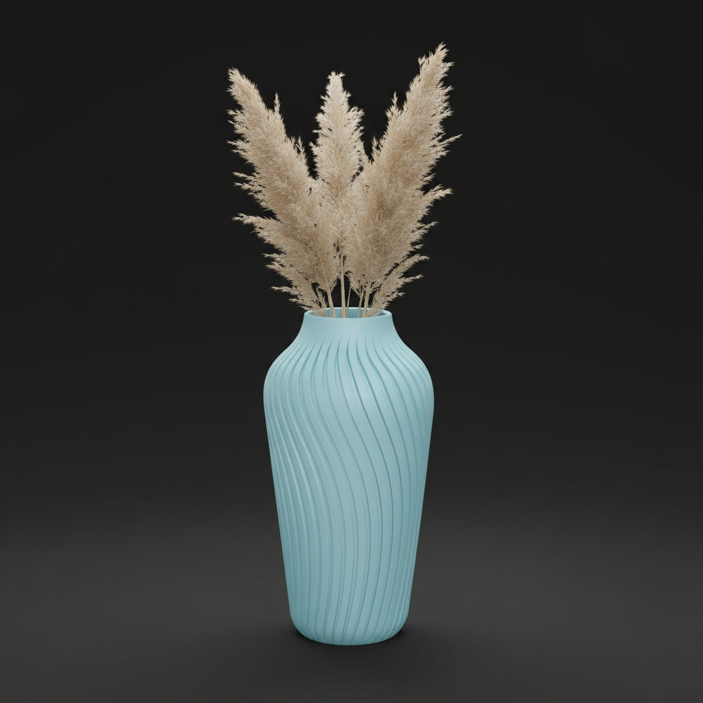 Vaso Lumina - Graceful Lines - 250mm Azul — foto 22