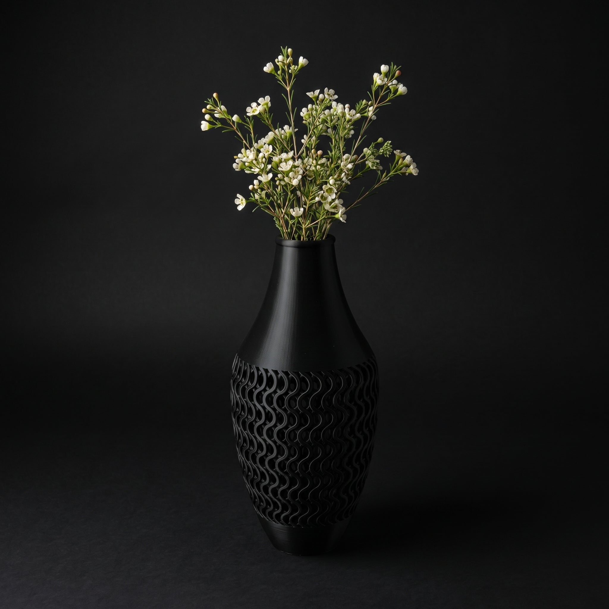 Vaso Ventus - Modern Silhouette - 250mm Preto — foto 8