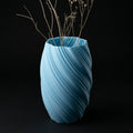 Vaso Ethereal - Sculpted Form - 248.8mm Azul — foto 1