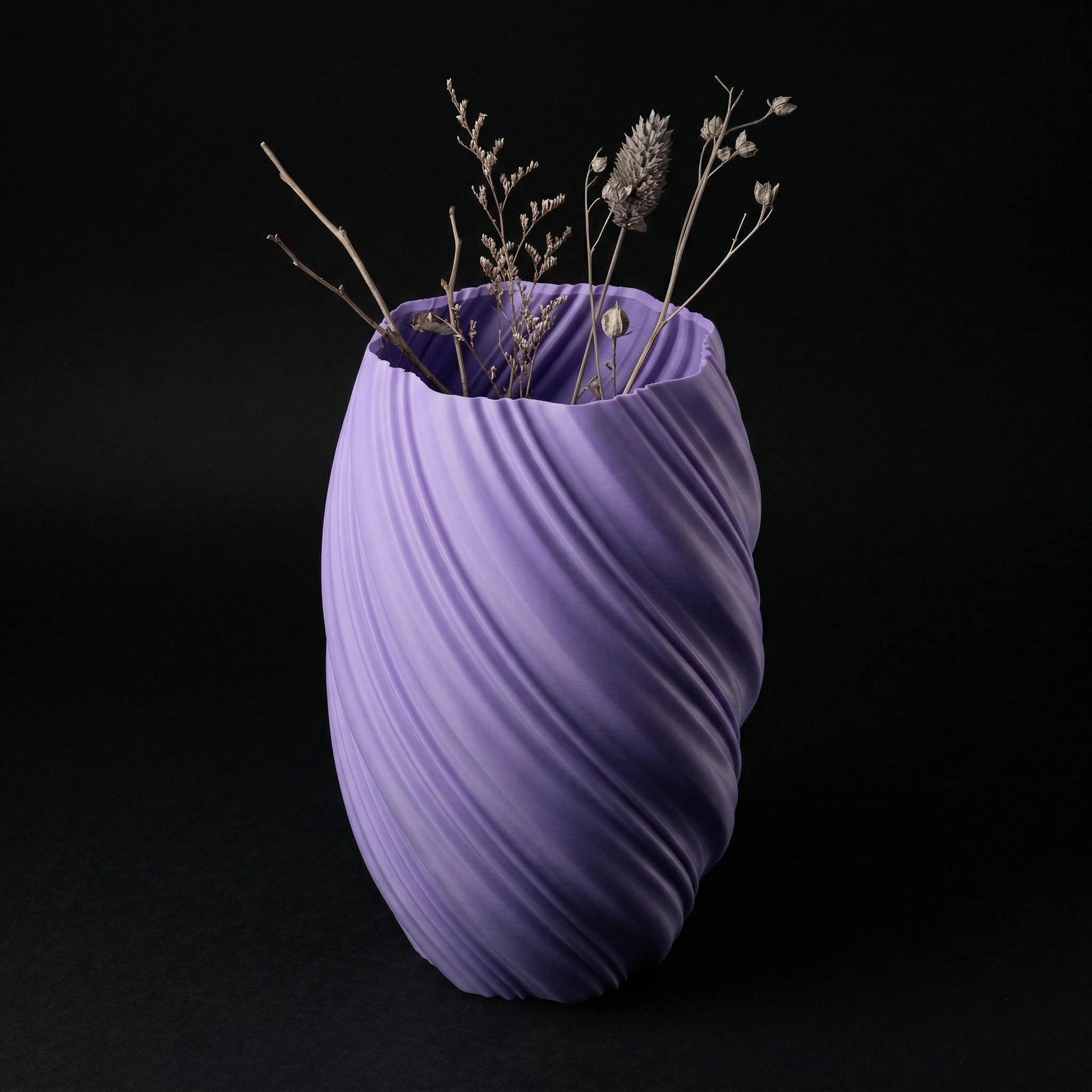 Vaso Ethereal - Sculpted Form - 248.8mm Roxo — foto 4