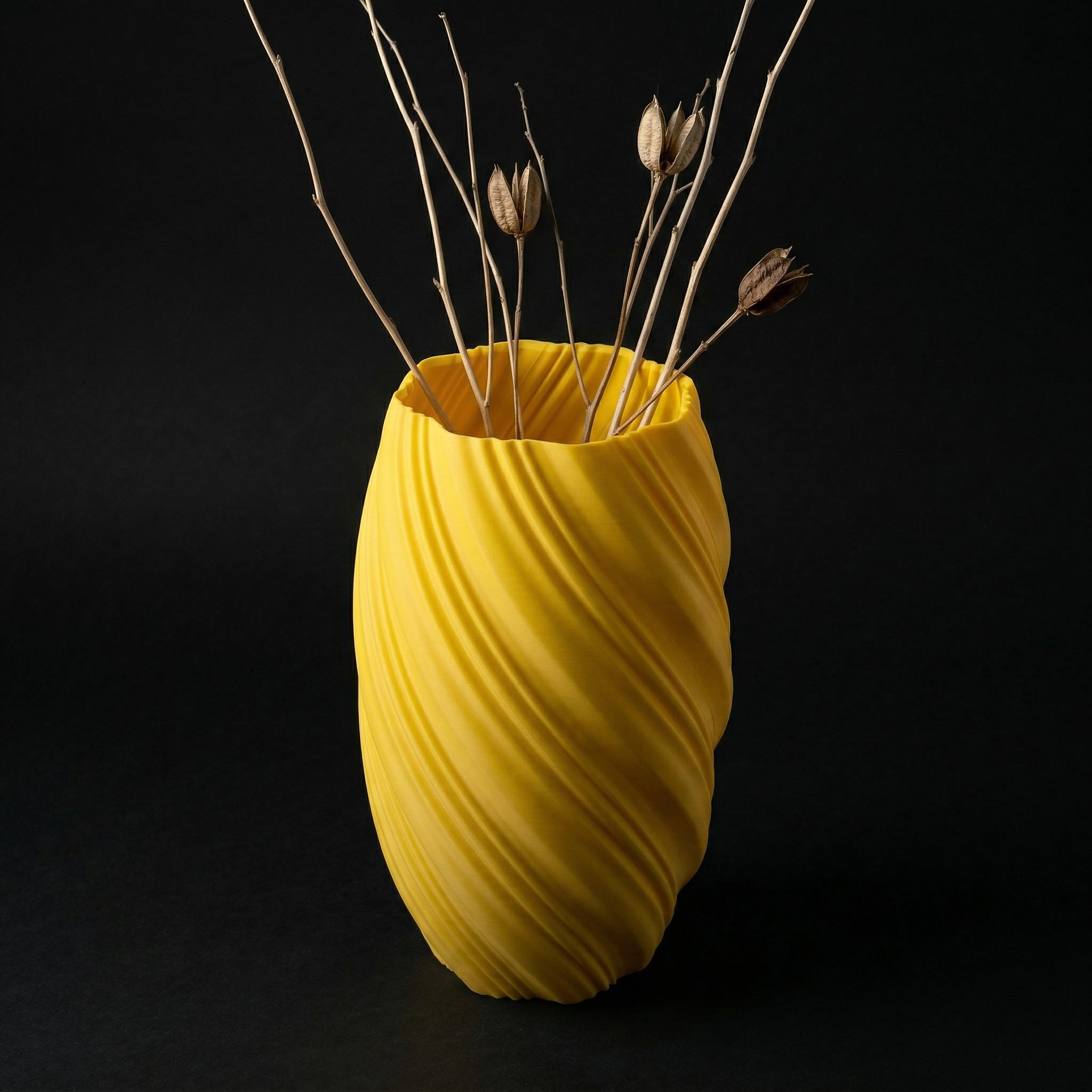 Vaso Ethereal - Sculpted Form - 248.8mm Amarelo — foto 7