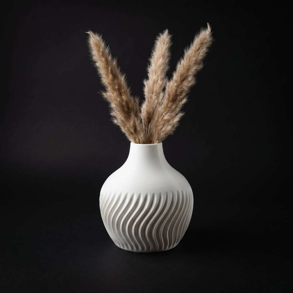 Vaso Aria - Harmonious Waves - 220mm Branco — foto 6