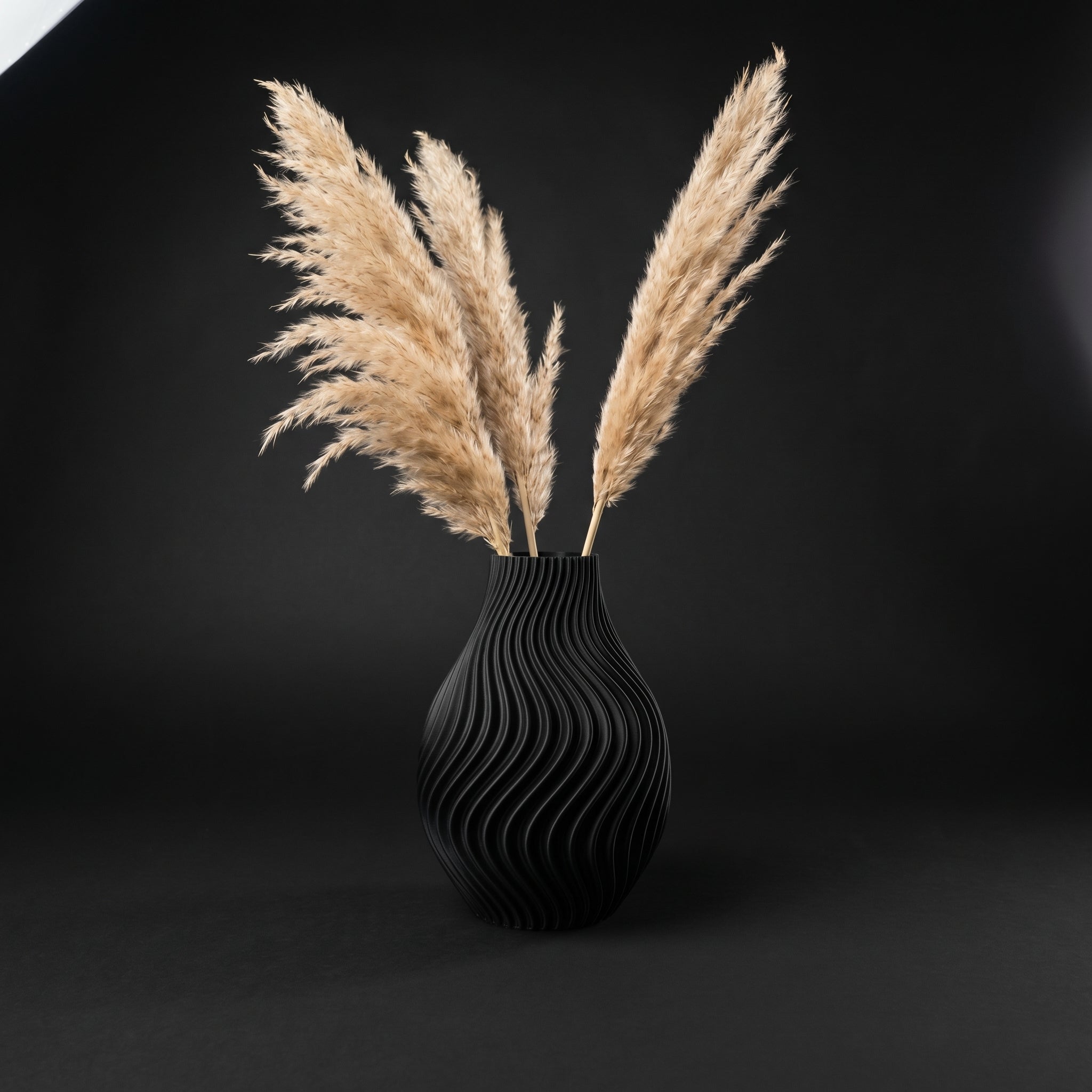 Vaso Aria - Harmonious Waves - 220mm Preto — foto 8