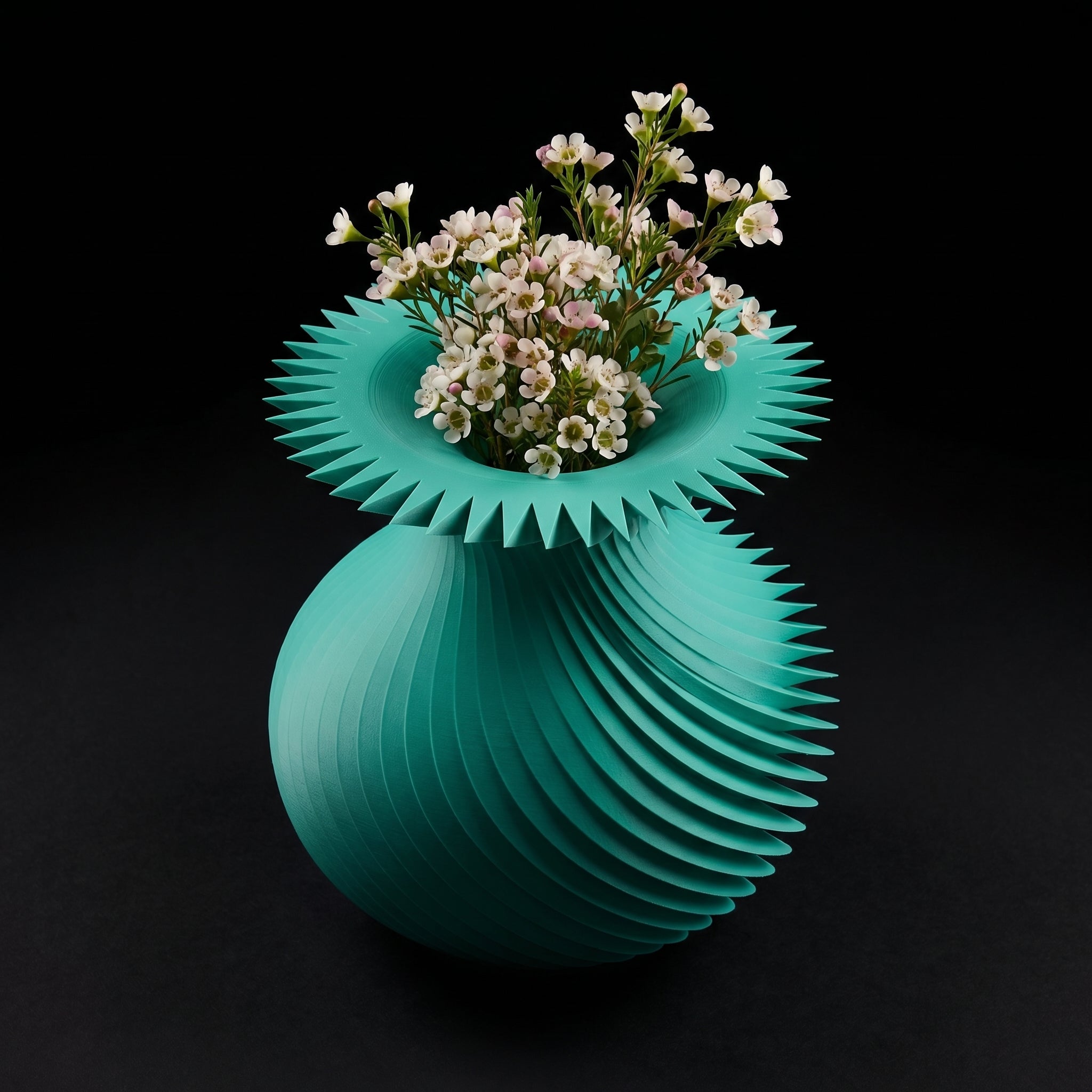 Vaso Kallarhals - Sculptural Presence - 150mm Verde — foto 6