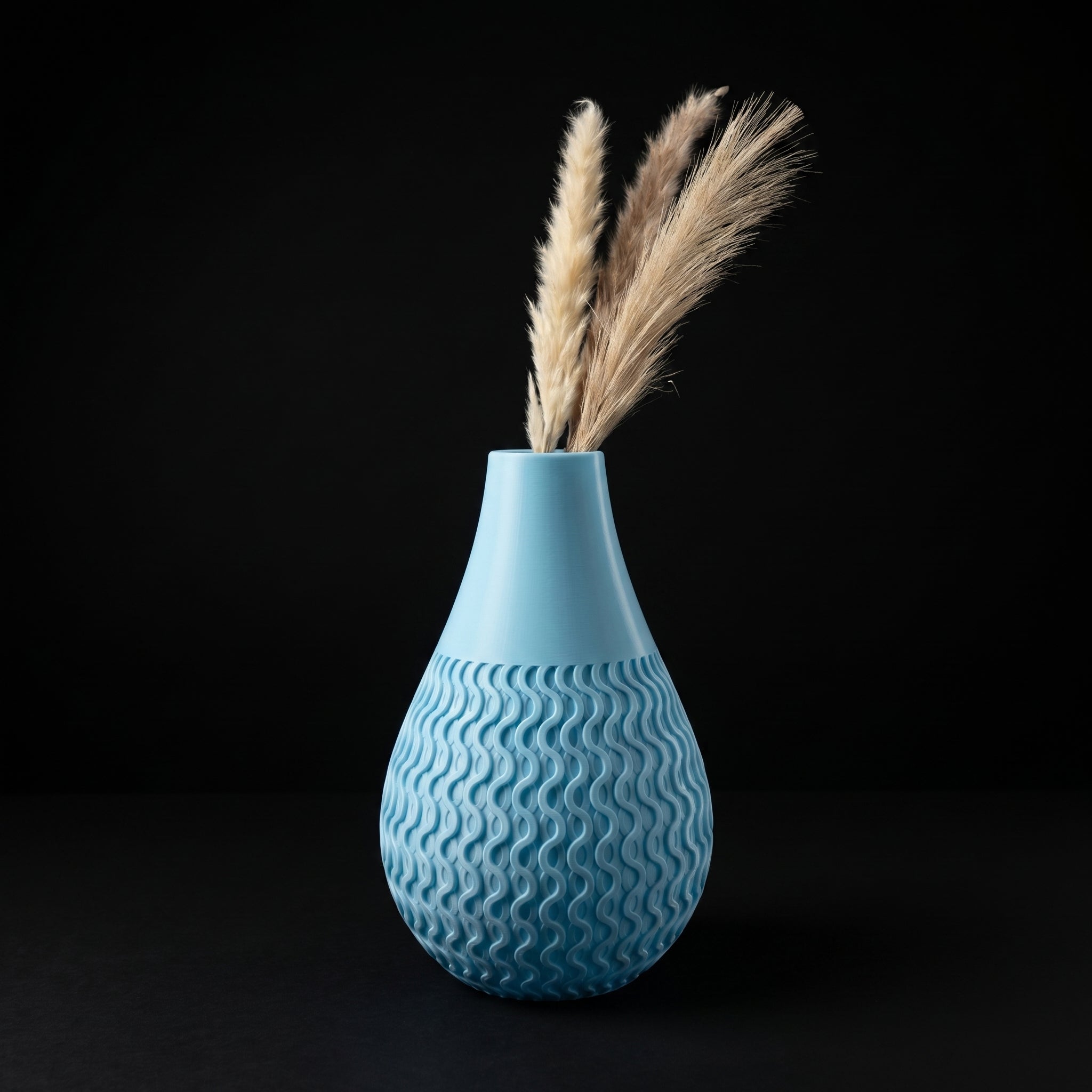 Vaso Aria - Harmonious Waves - 220mm Azul — foto 3