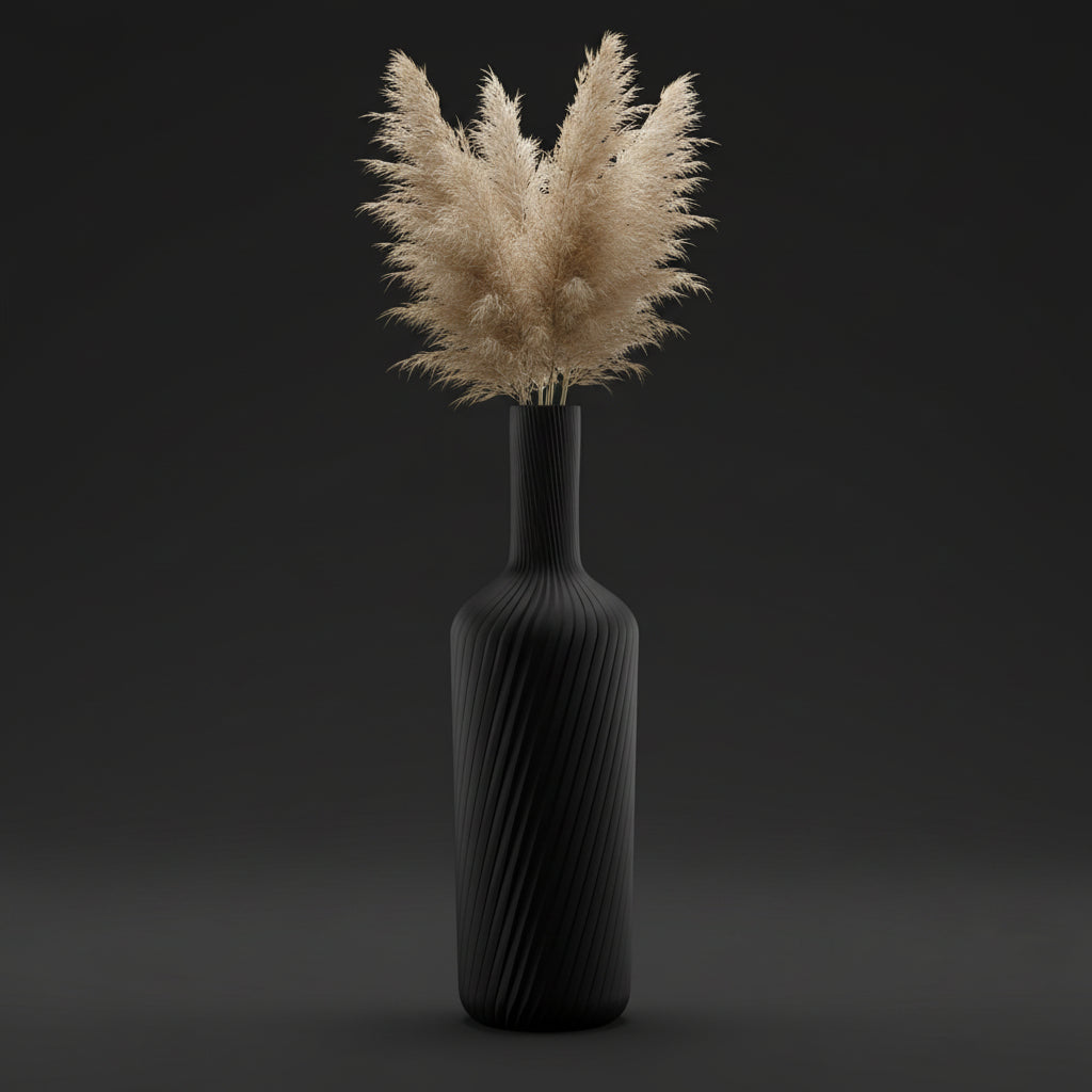 Vaso Muhen - Refined Texture - 178mm Preto — foto 4
