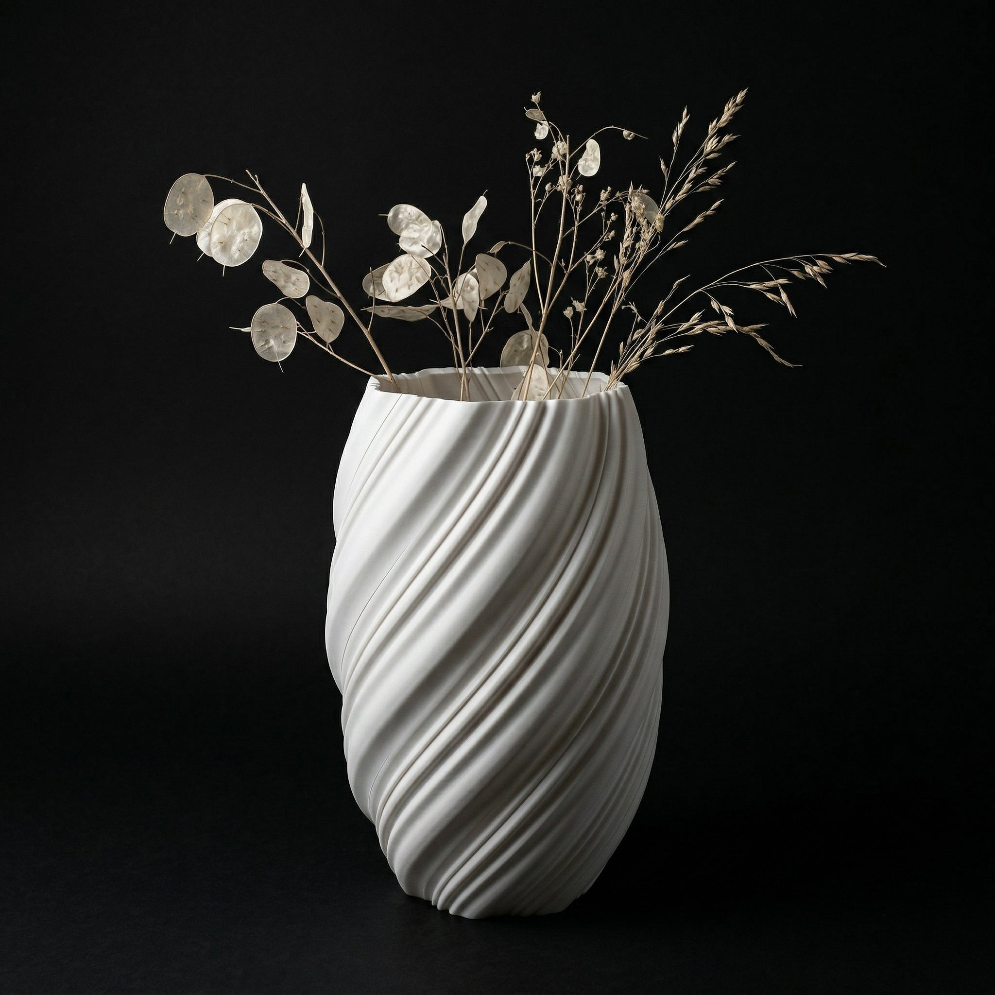 Vaso Ethereal - Sculpted Form - 248.8mm Branco — foto 14