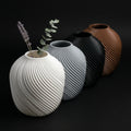 Vaso Voluta Design Curvo Branco — foto 1