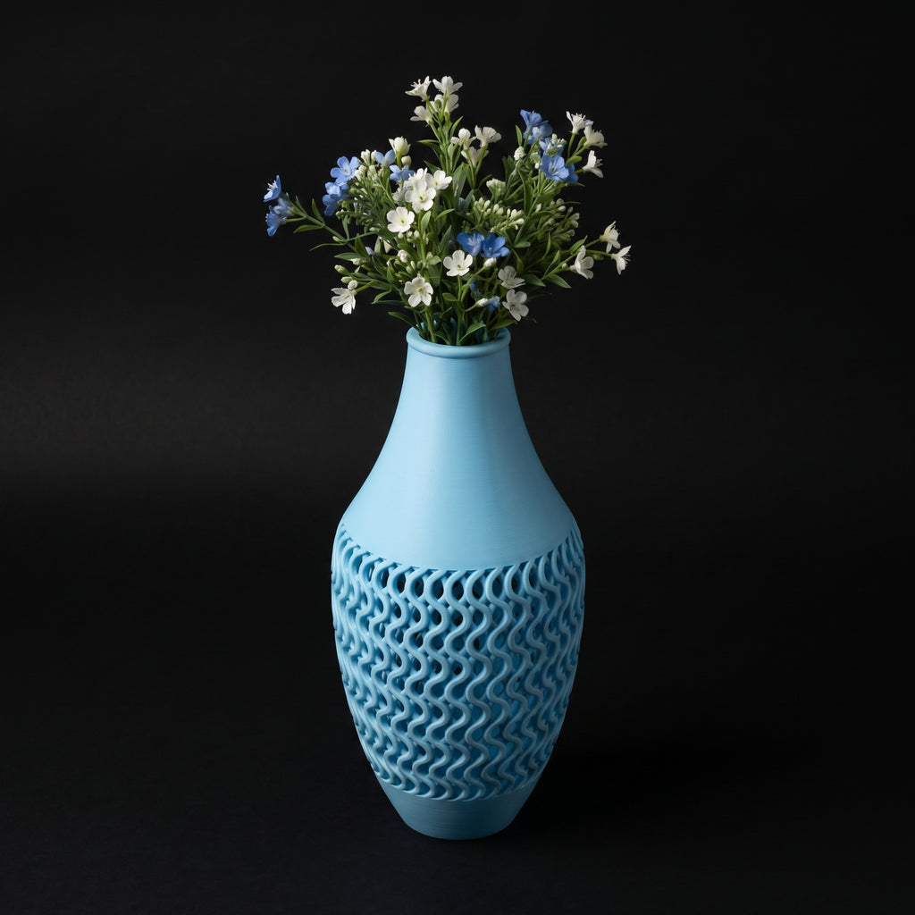 Vaso Ventus - Modern Silhouette - 250mm Azul — foto 1