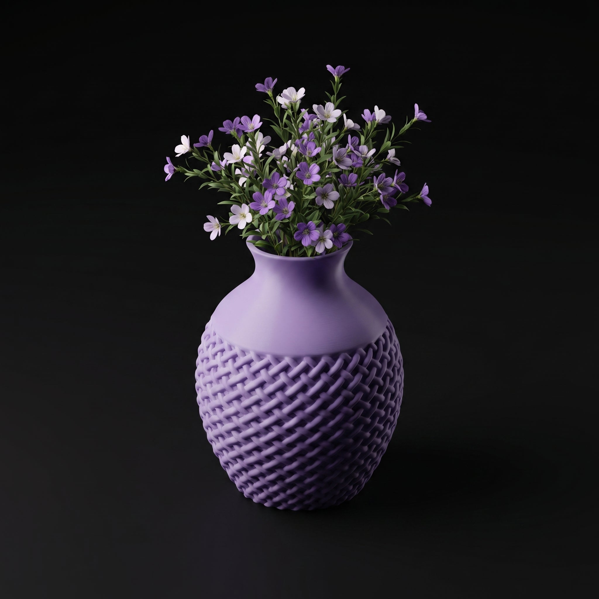 Vaso Ventus - Modern Silhouette - 250mm Roxo — foto 2