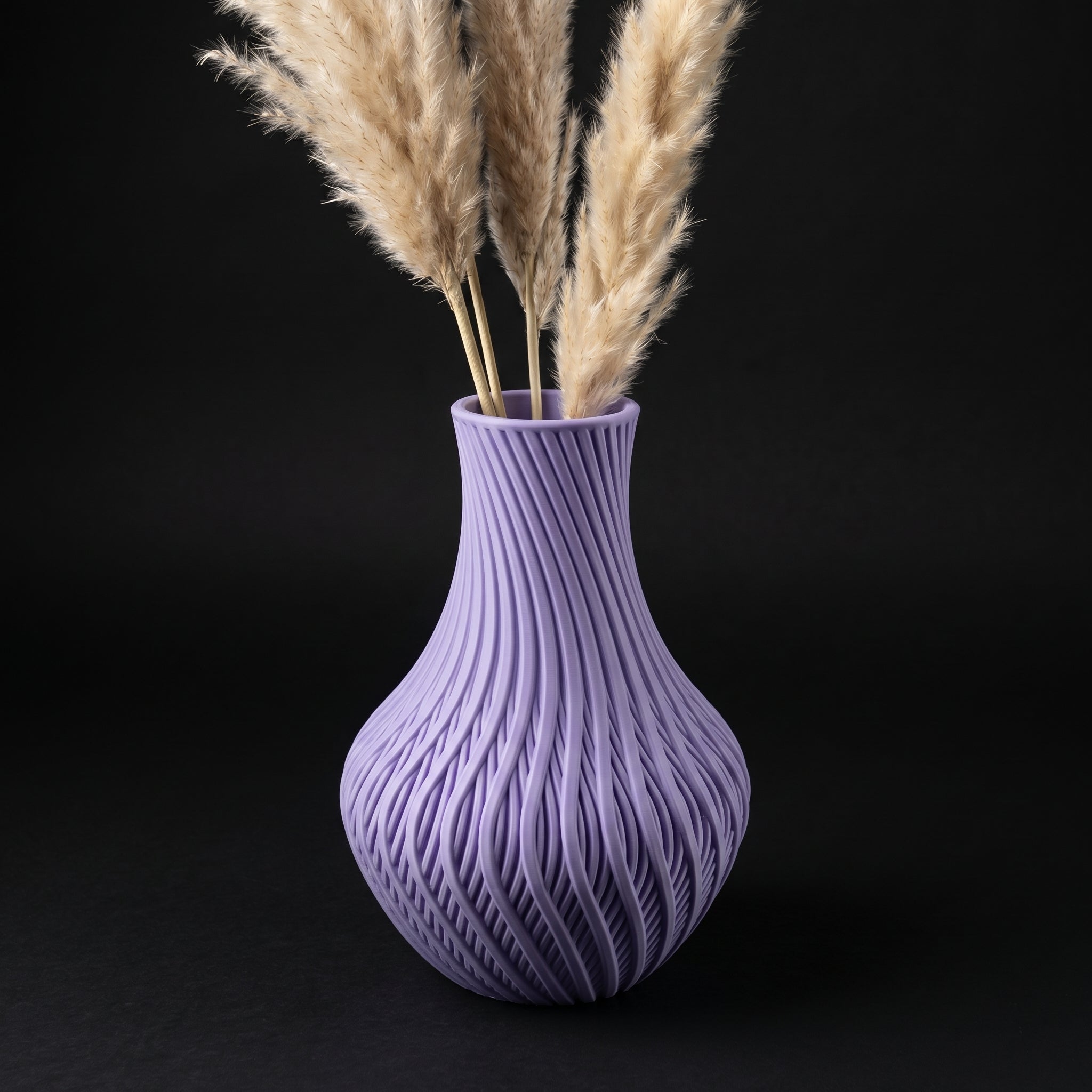 Vaso Vortex - Twisted Elegance - 230mm Roxo — foto 1