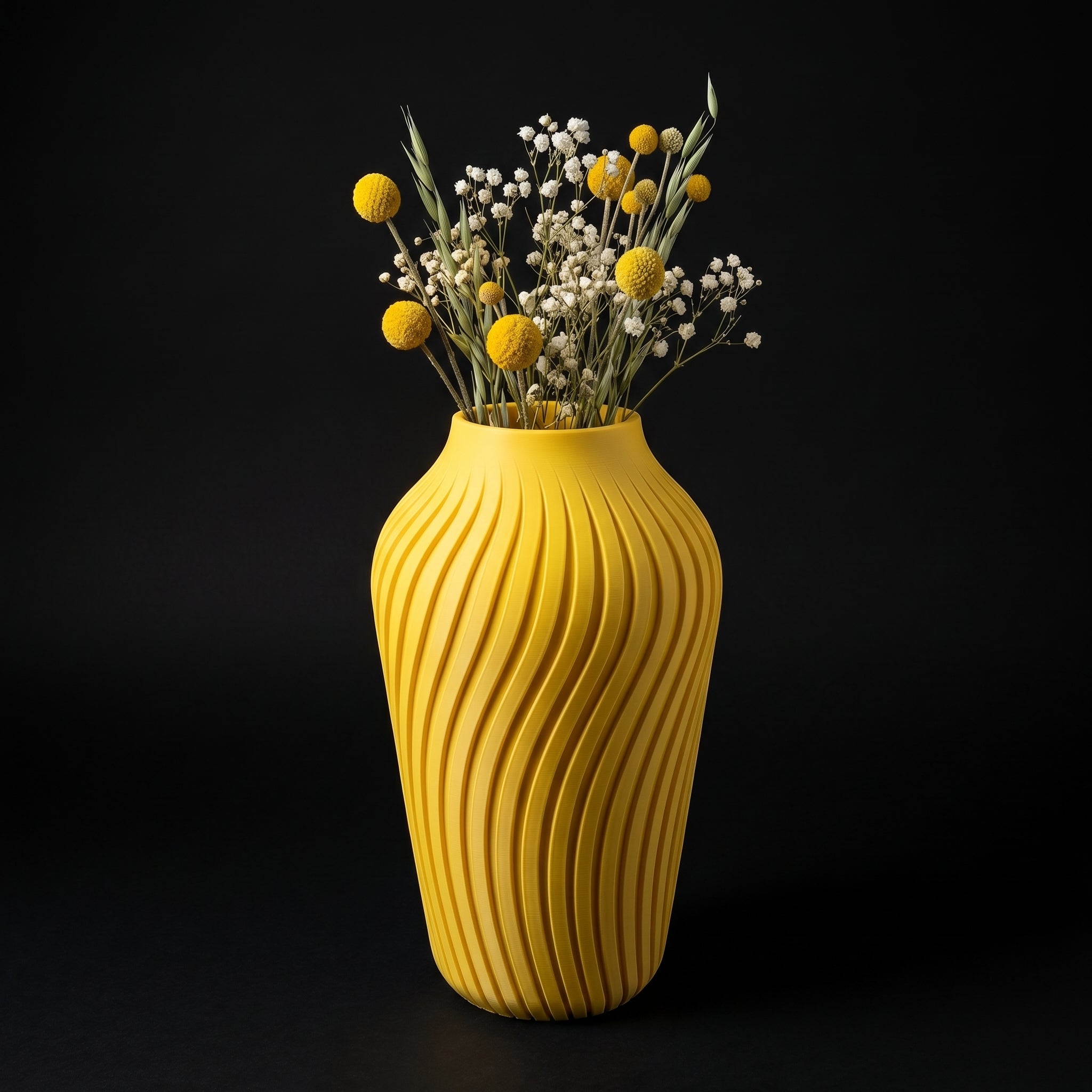 Vaso Gadvis - Refined Texture - 200mm Amarelo — foto 5