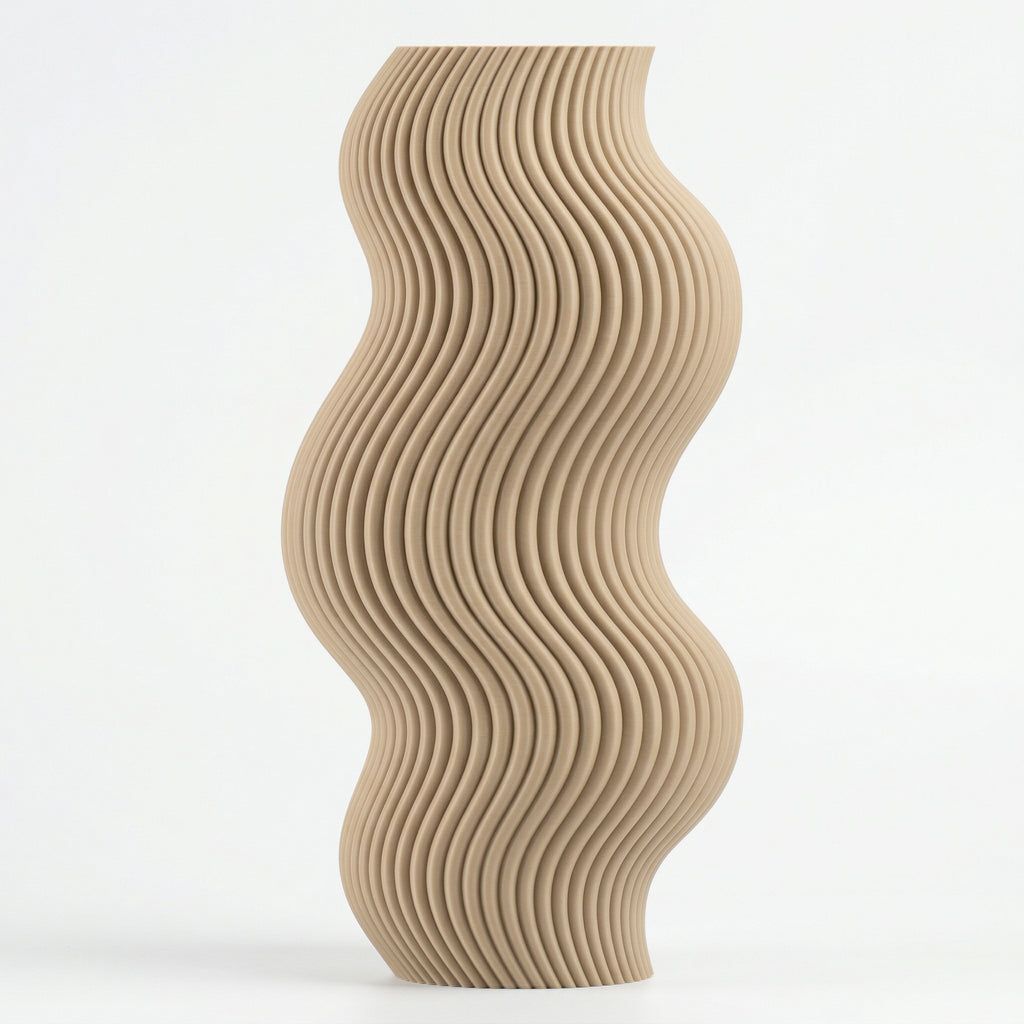 Vaso Aura Sinuosa Vertical Branco — foto 6