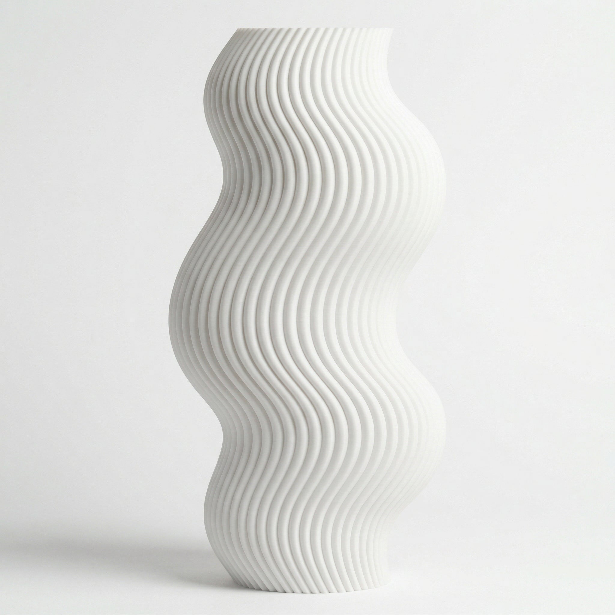 Vaso Aura Sinuosa Vertical Branco — foto 7