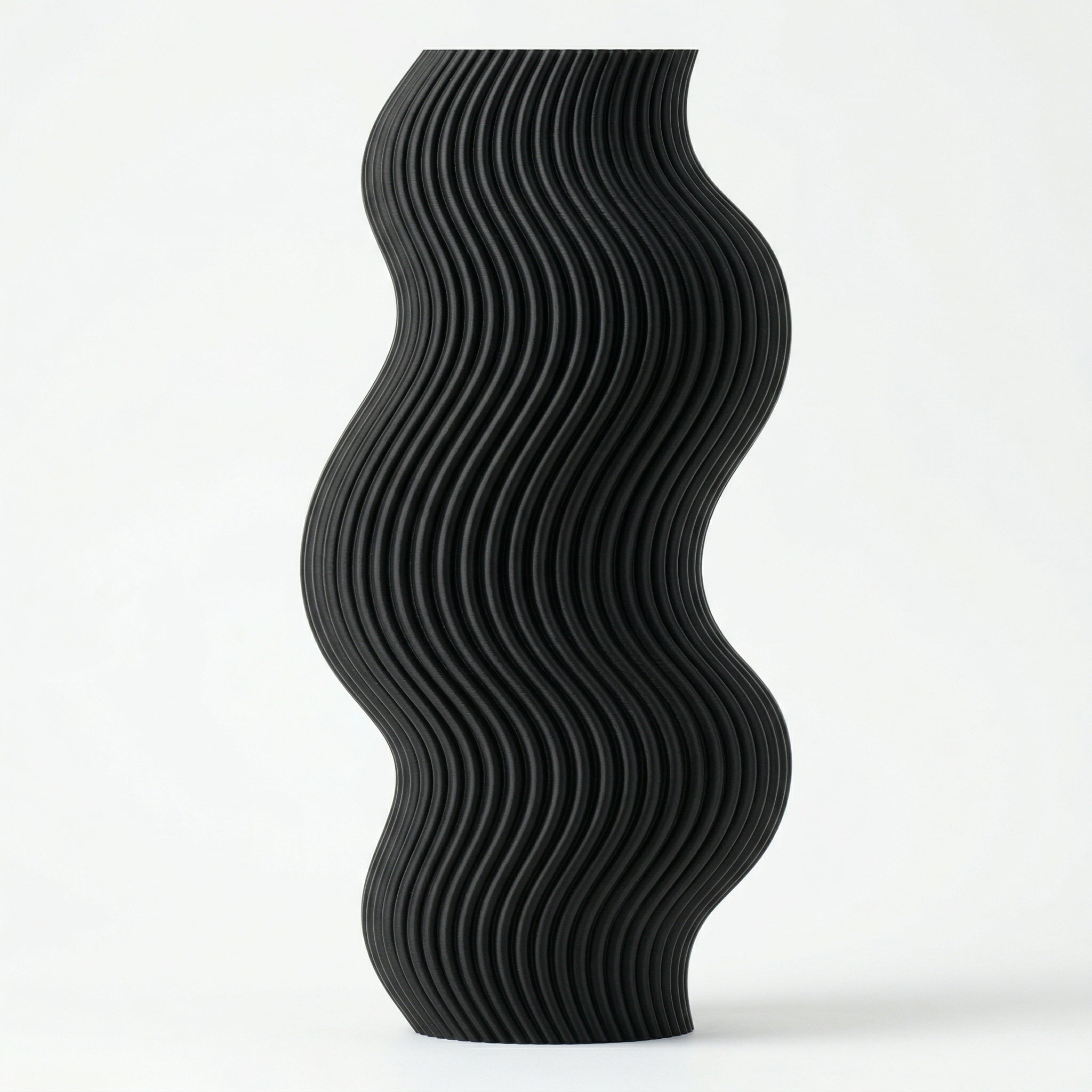 Vaso Aura Sinuosa Vertical Preto — foto 16