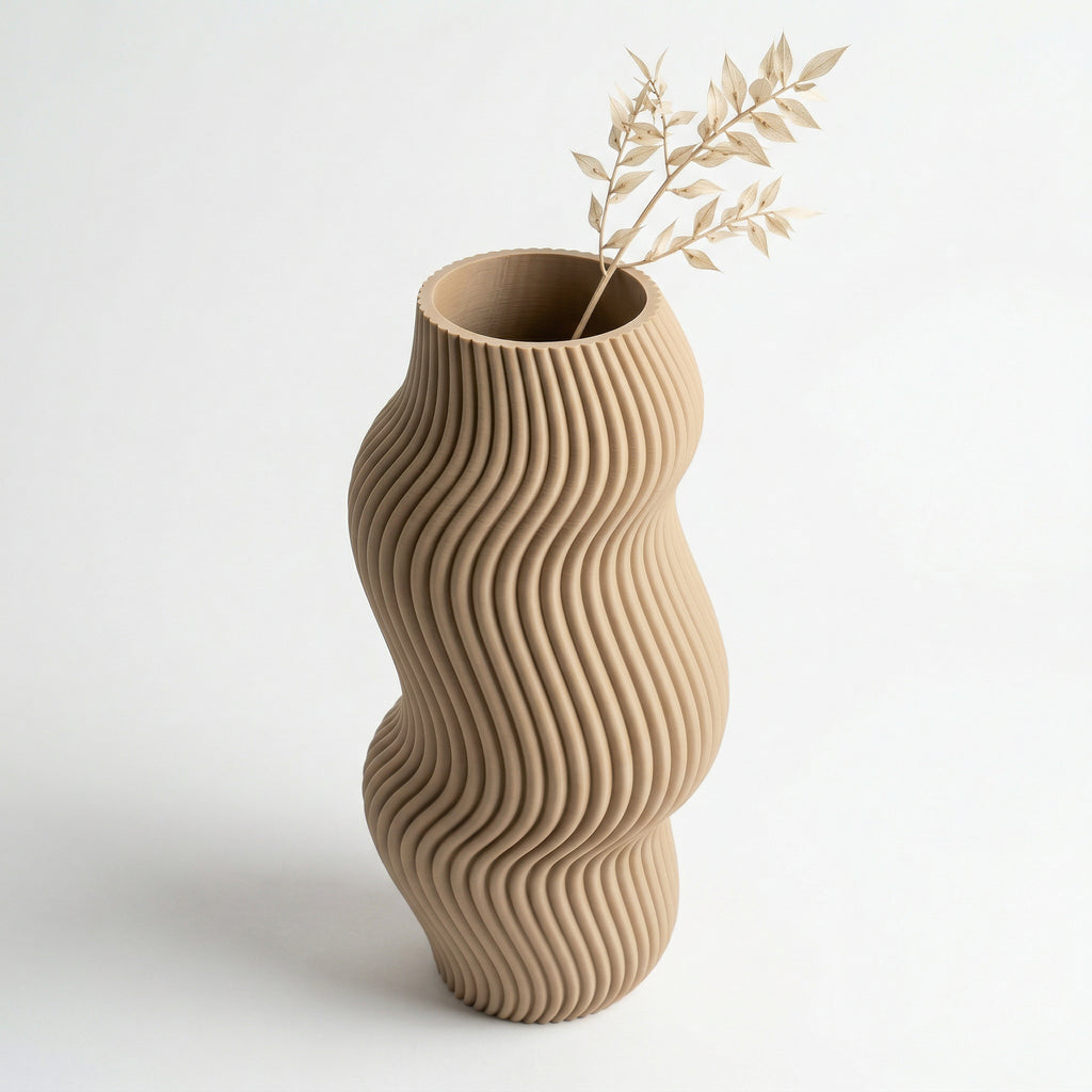 Vaso Aura Sinuosa Vertical Branco — foto 10