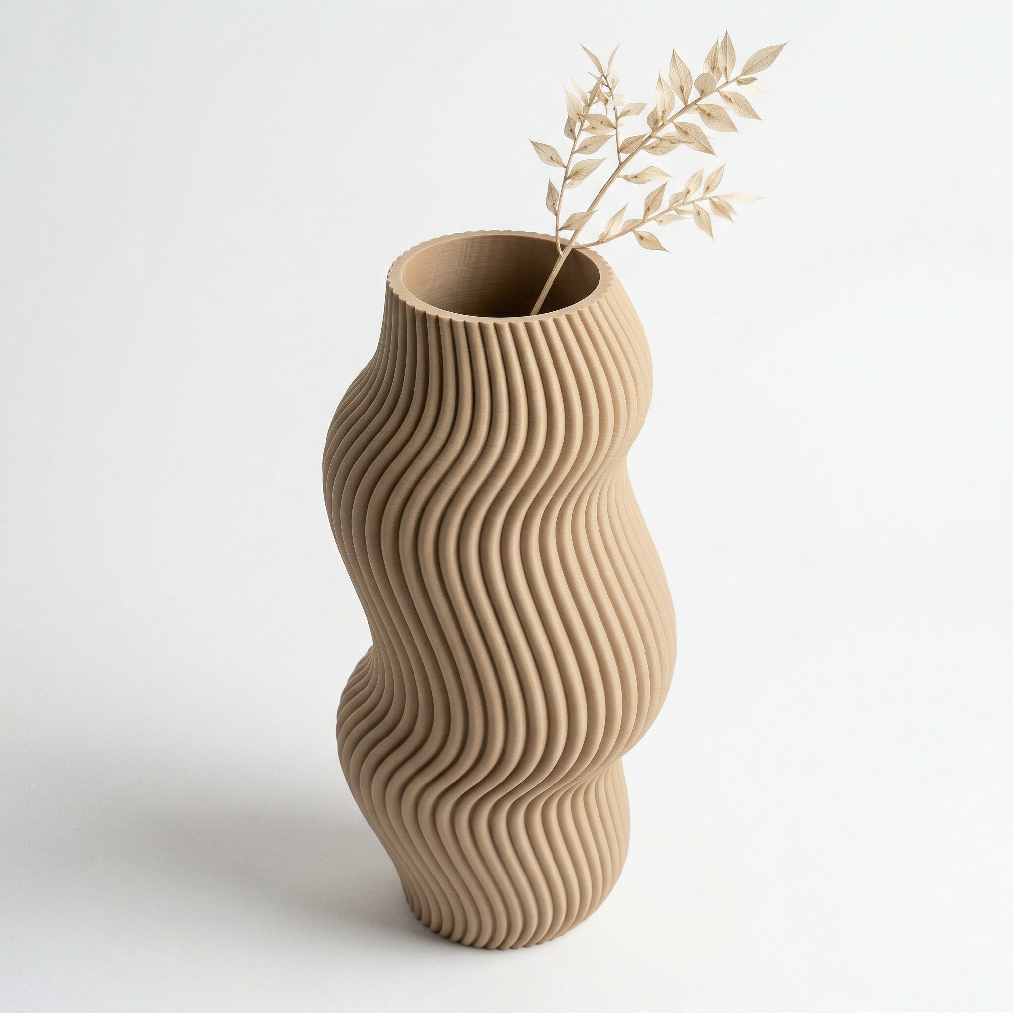 Vaso Aura Sinuosa Vertical Branco — foto 10