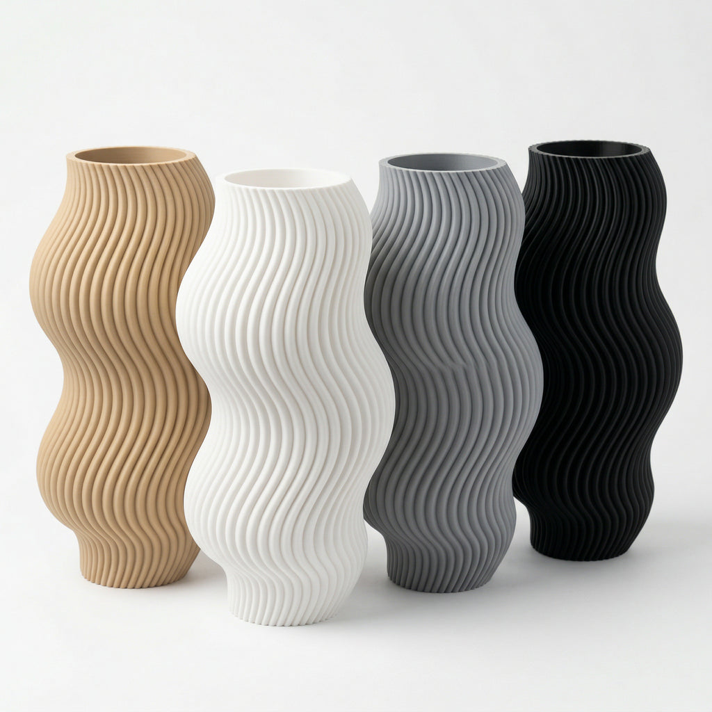 Vaso Aura Sinuosa Vertical Branco — foto 8