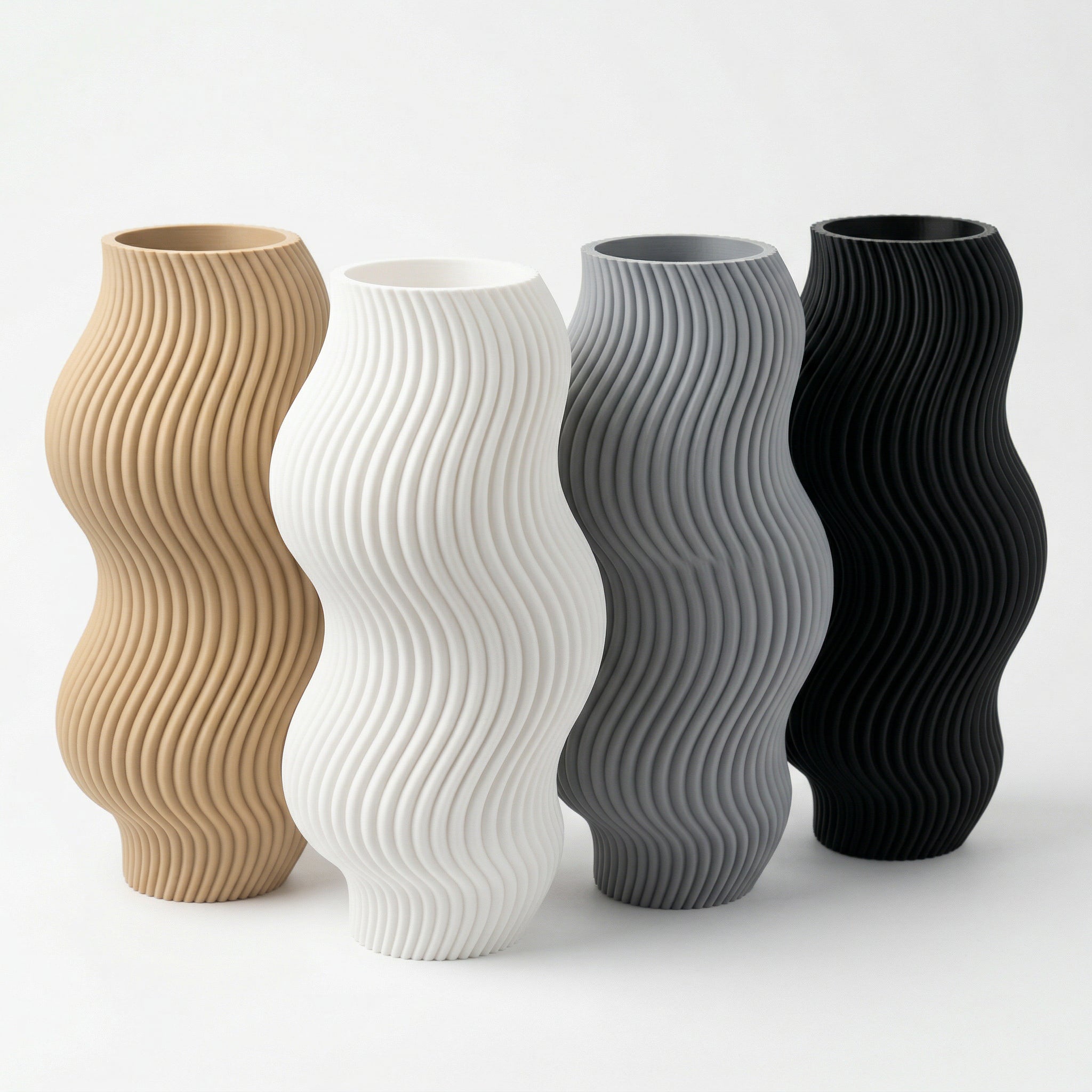 Vaso Aura Sinuosa Vertical Branco — foto 8
