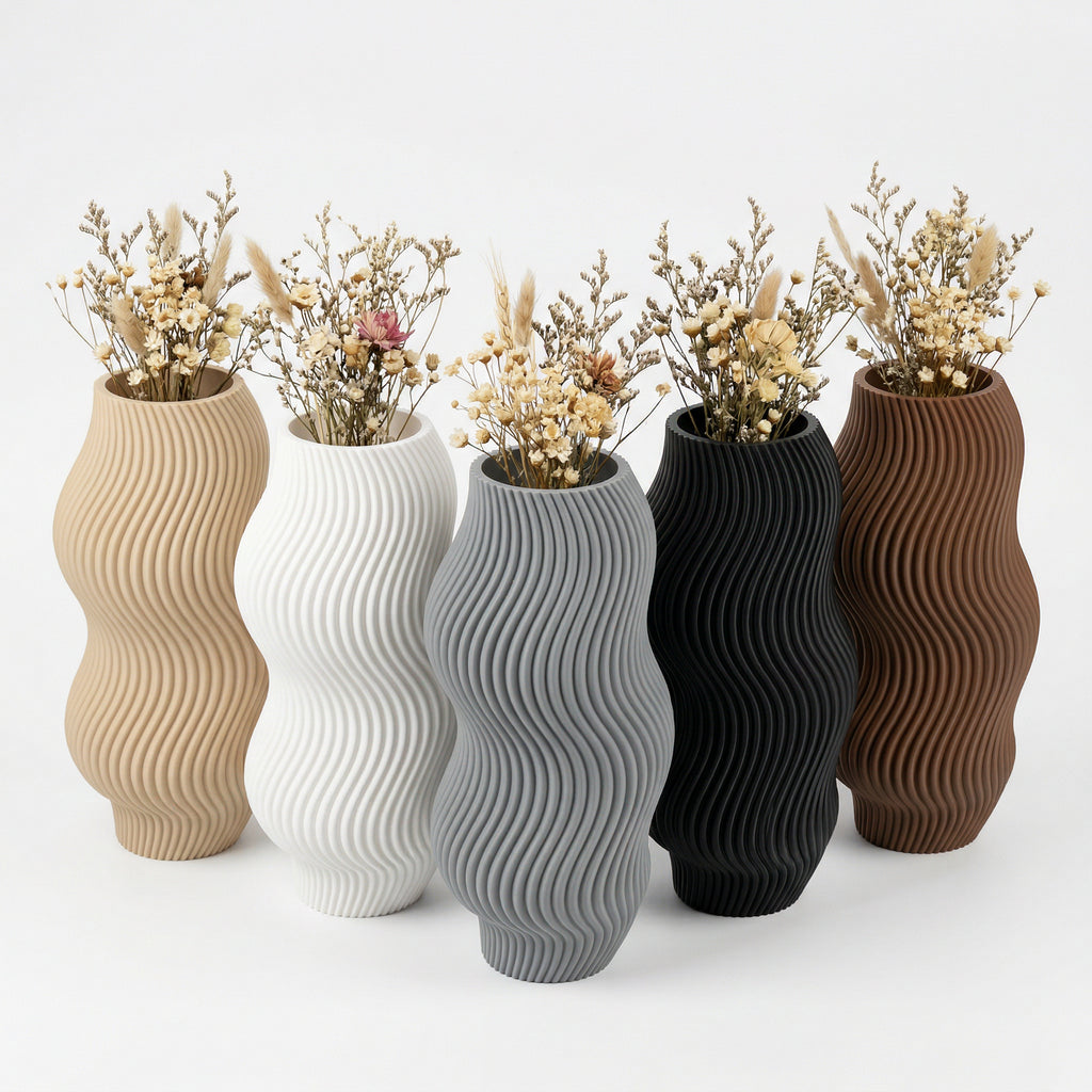 Vaso Aura Sinuosa Vertical Branco — foto 11
