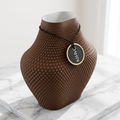 Vaso Grid - Architectural Centerpiece - 255mm — Marrom