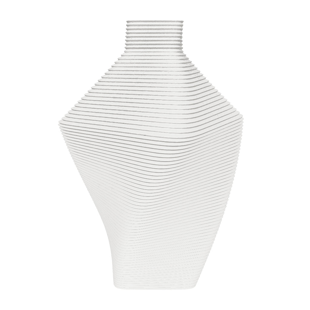 Vaso Luna — 3D — Branco